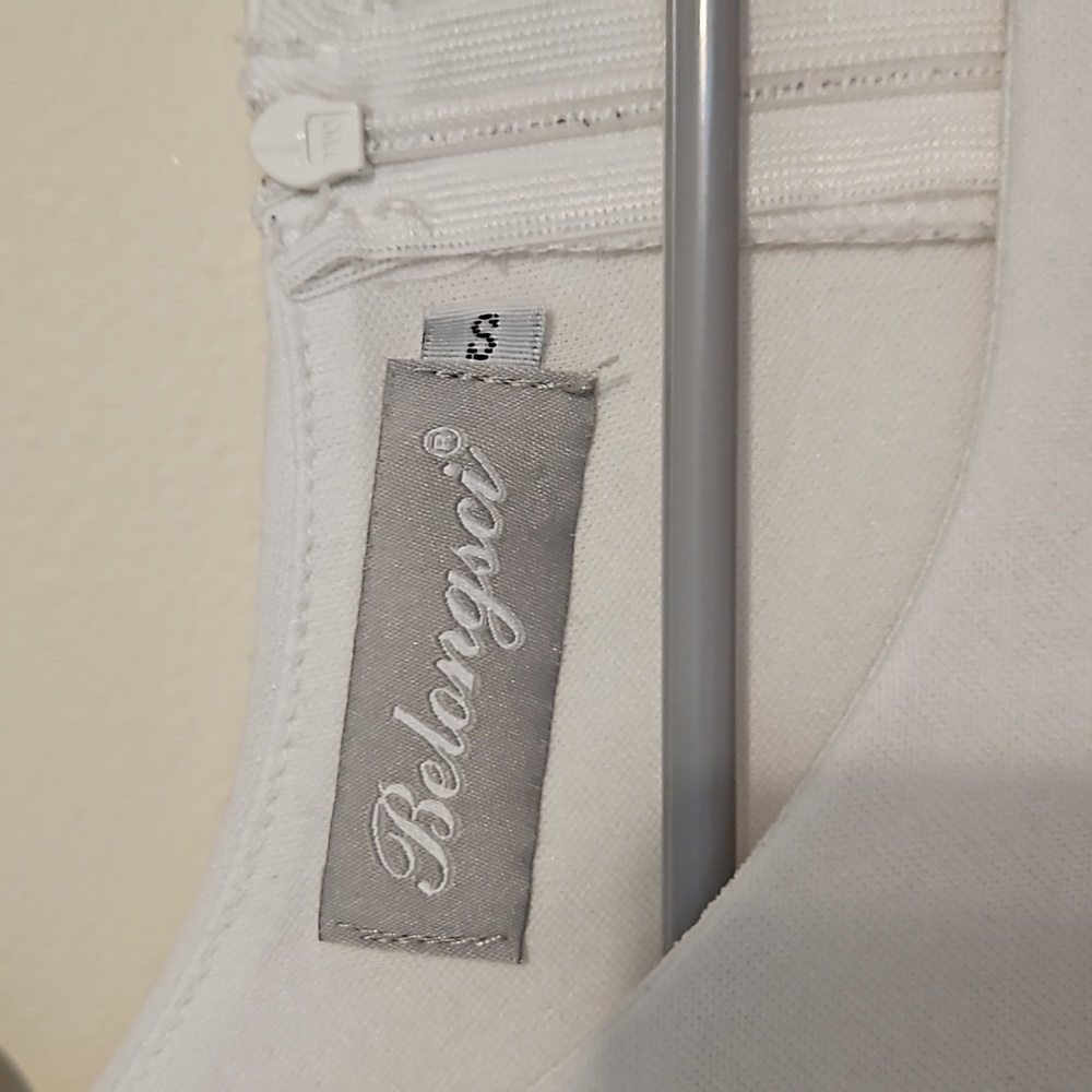 Belongsci White sleeveless cut put on the sides dress - Picture 2 of 7